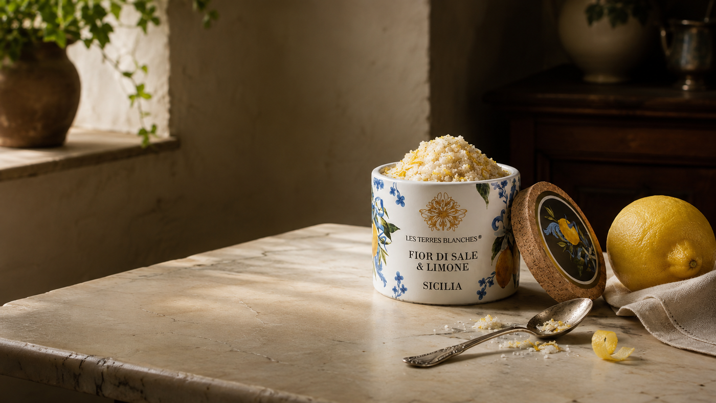 WHY WE CHOSE IT · Nº 12 — Les Terres Blanches Sicilian Lemon Fior di Sale