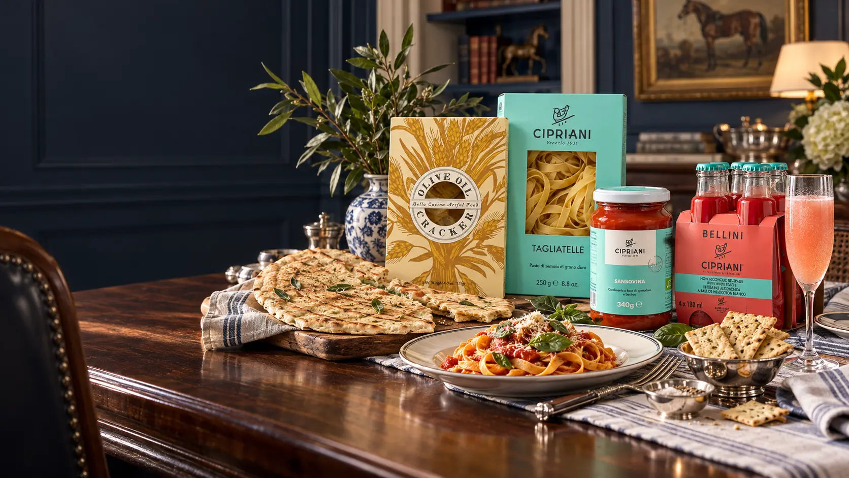 Cipriani Tagliarelle with tomato and basil sauce