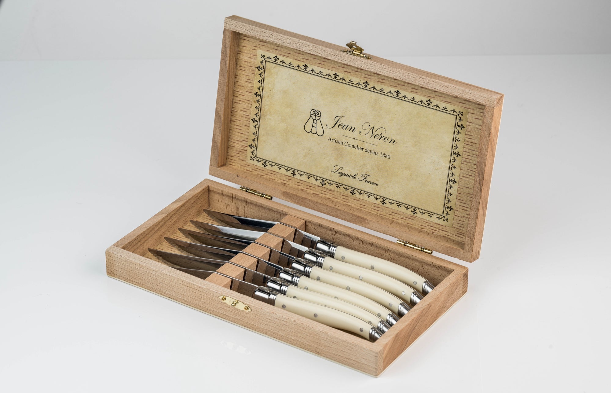 Laguiole Ivory Knives In Presentation Box (Set of 6) - Lello.Store