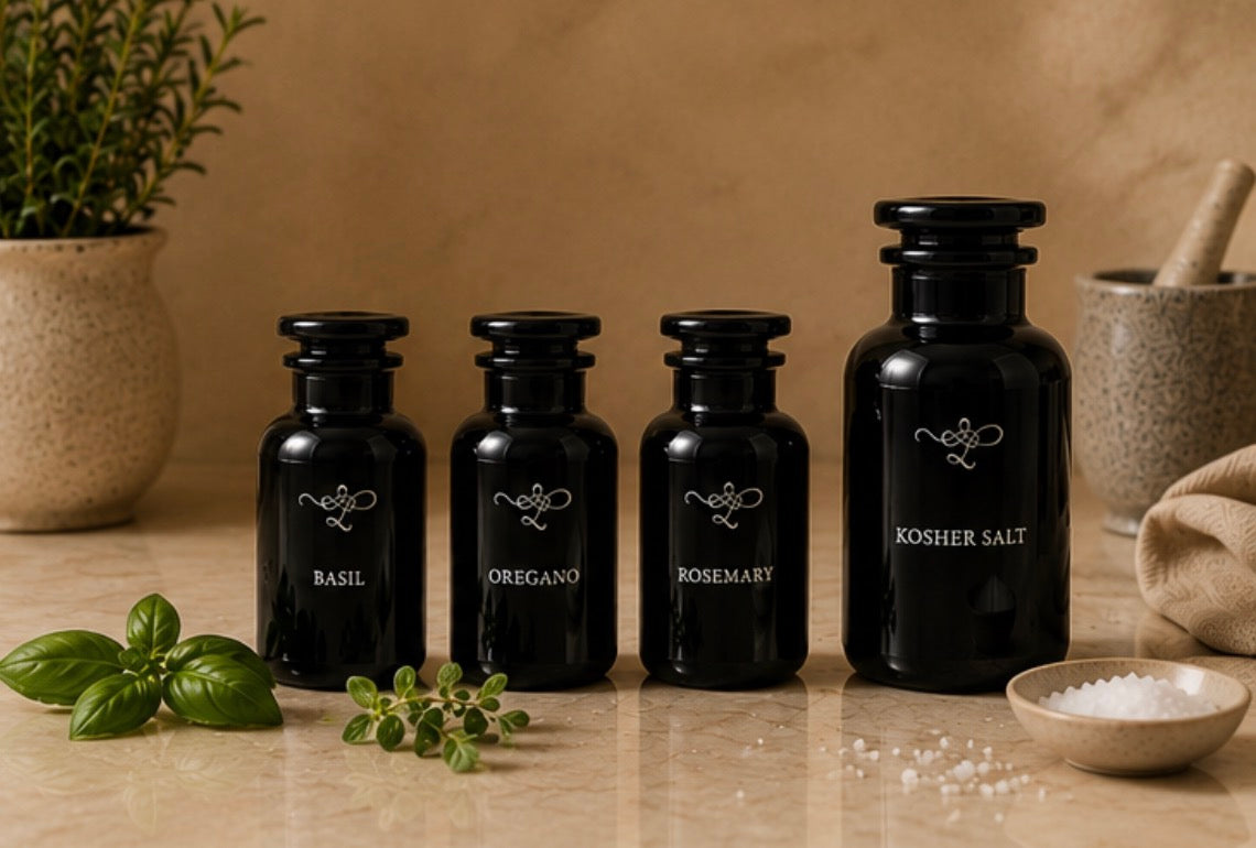 The Italian Table — Lello Etched Herb Set