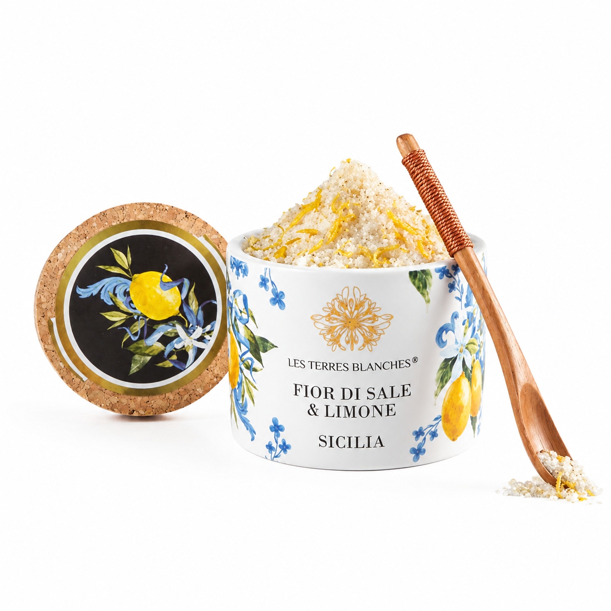 Les Terres Blanches Sicilian Lemon Sea Salt (Fior di Sale)