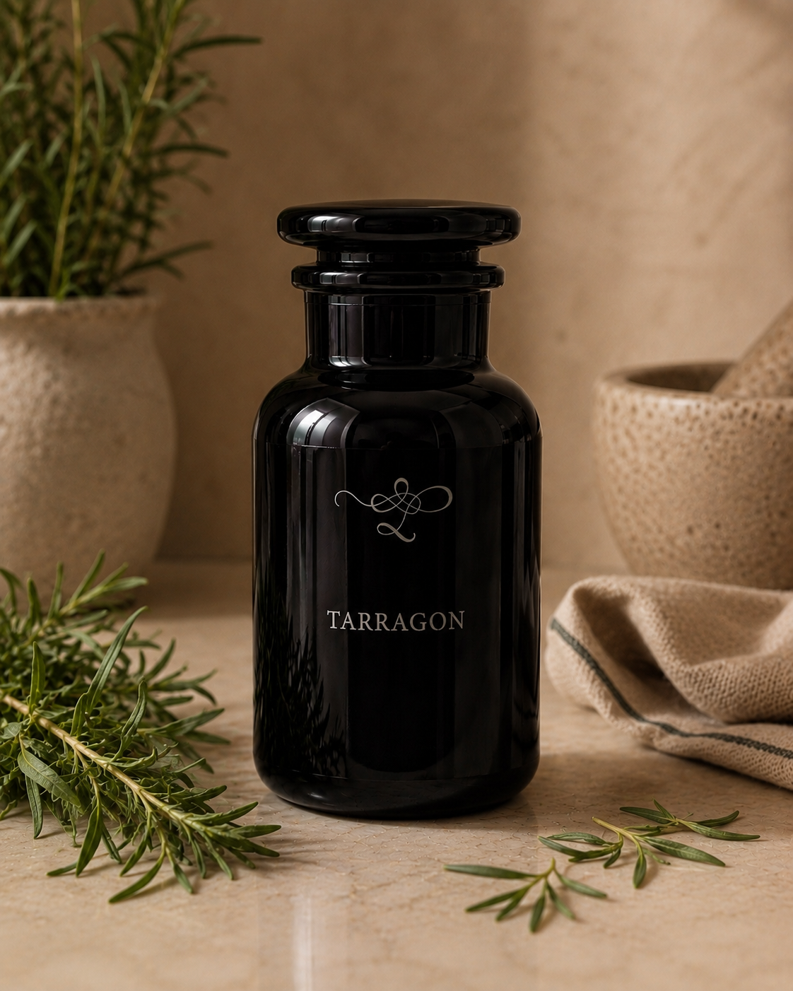 Lello Etched Tarragon Vessel