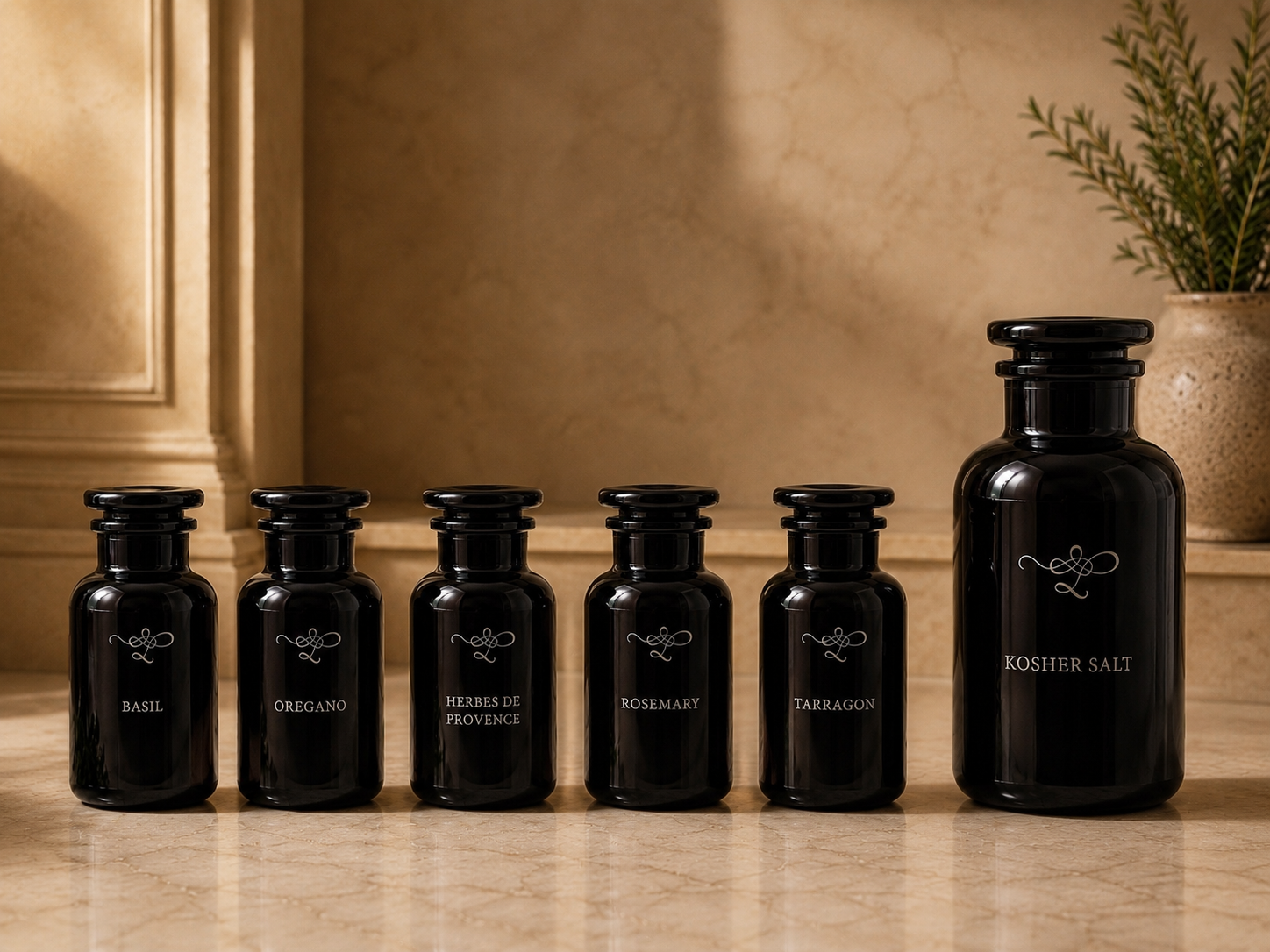 The Cook’s Five — Lello Etched Herb Set