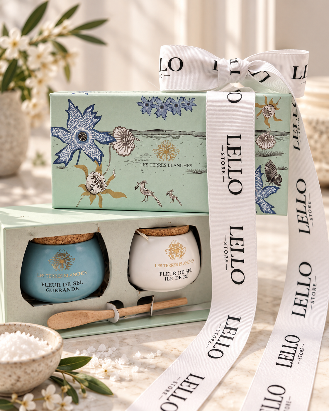 Les Terres Blanches Fleur de Sel Duo Gift Set