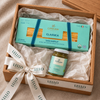 Cipriani Tagliarelle and organic basil pesto in a wood gift box with ivory Lello ribbon