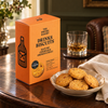 Mature Cheddar and Smoked Chilli Drinks Biscuits with bourbon, serving suggestion