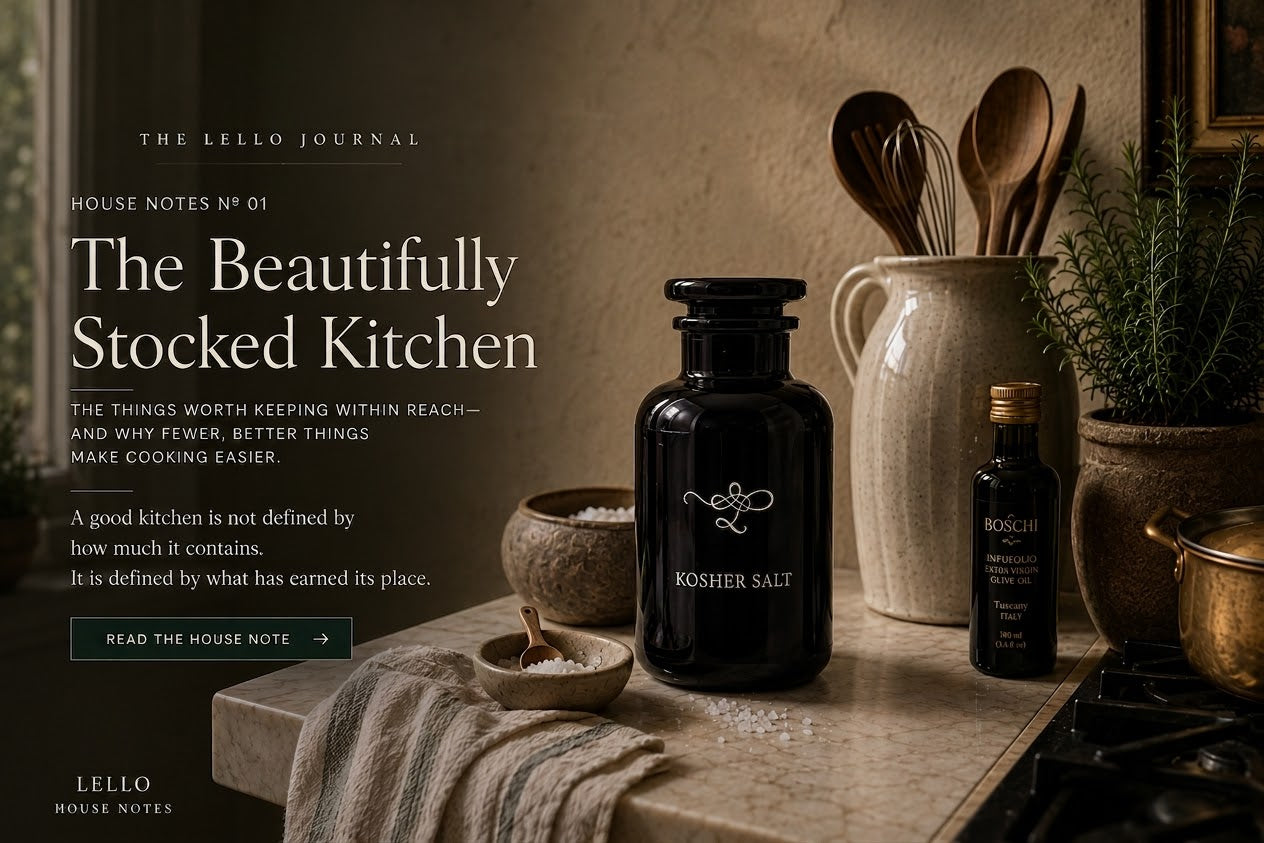 House Notes No. 01 — The Beautifully Stocked Kitchen