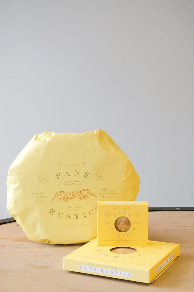 Pane Rustico flatbread and olive oil crackers