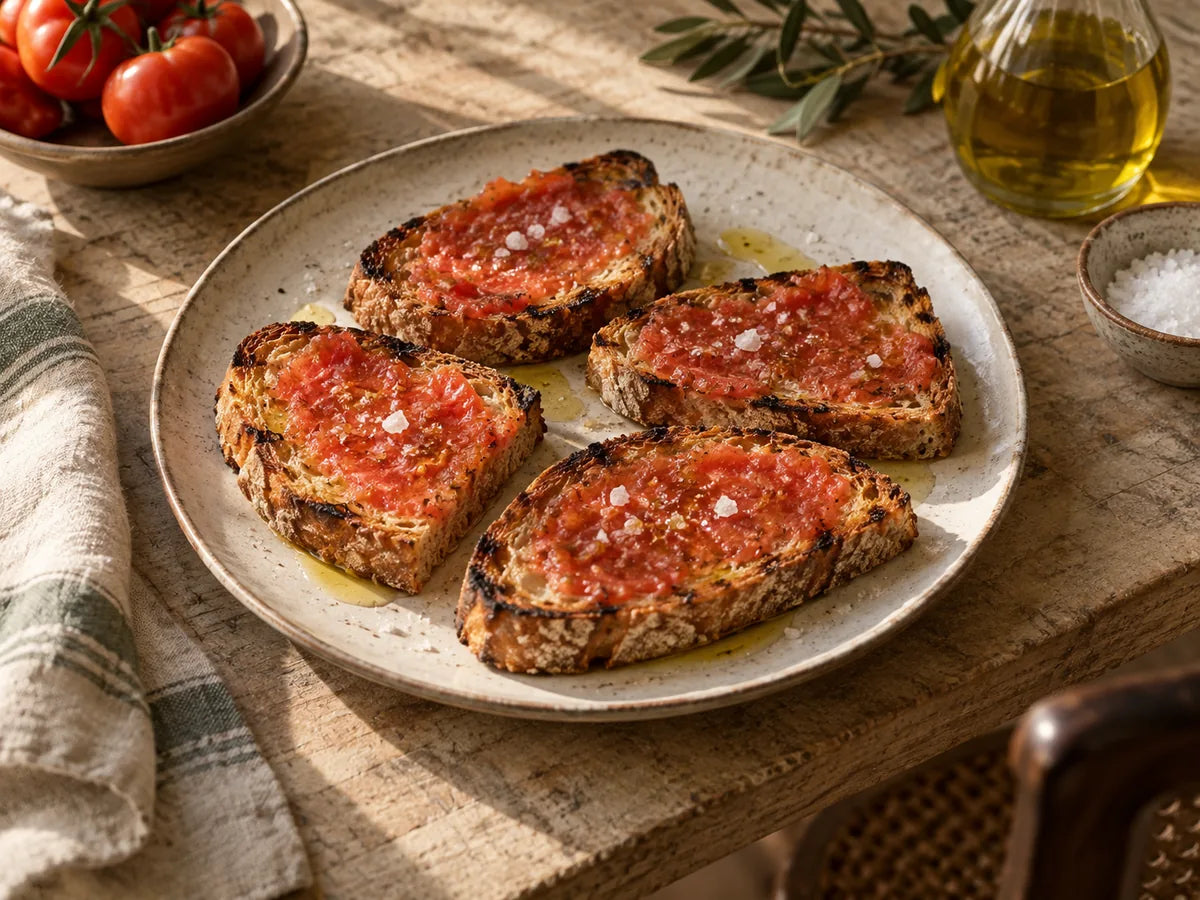 Pan con Tomate with Ibiza Fleur de Sel