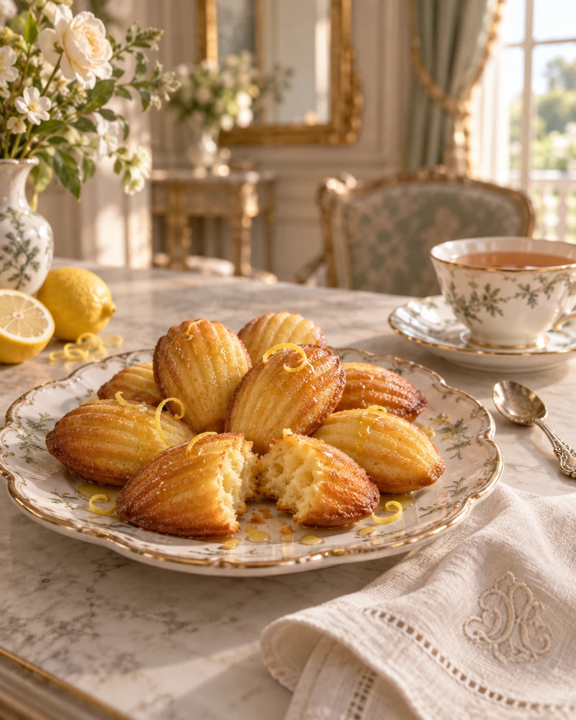 Marie Antoinette Tea Madeleines with Acacia Honey & Lemon