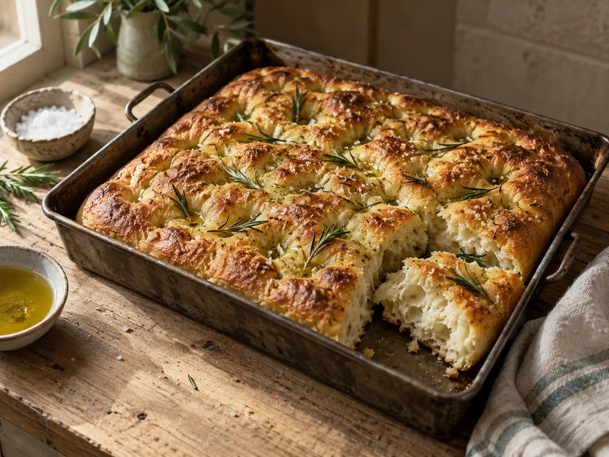 Rosemary Focaccia with Ibiza Fleur de Sel