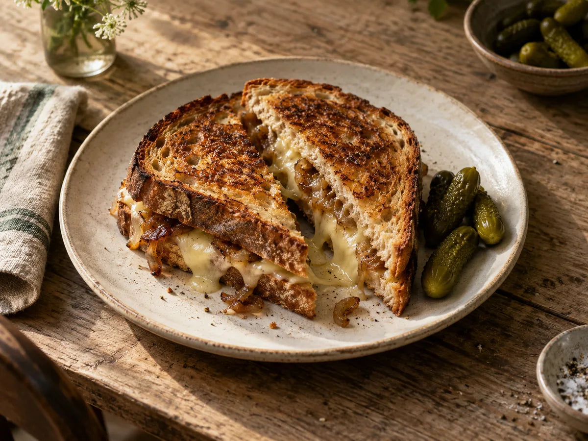 Comté Grilled Cheese with Truffle Mustard