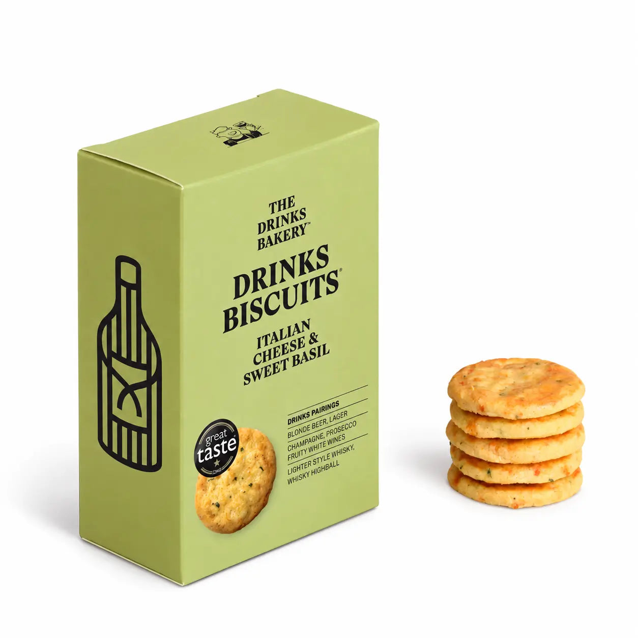 The Drinks Bakery Drinks Biscuits — Italian Cheese & Sweet Basil