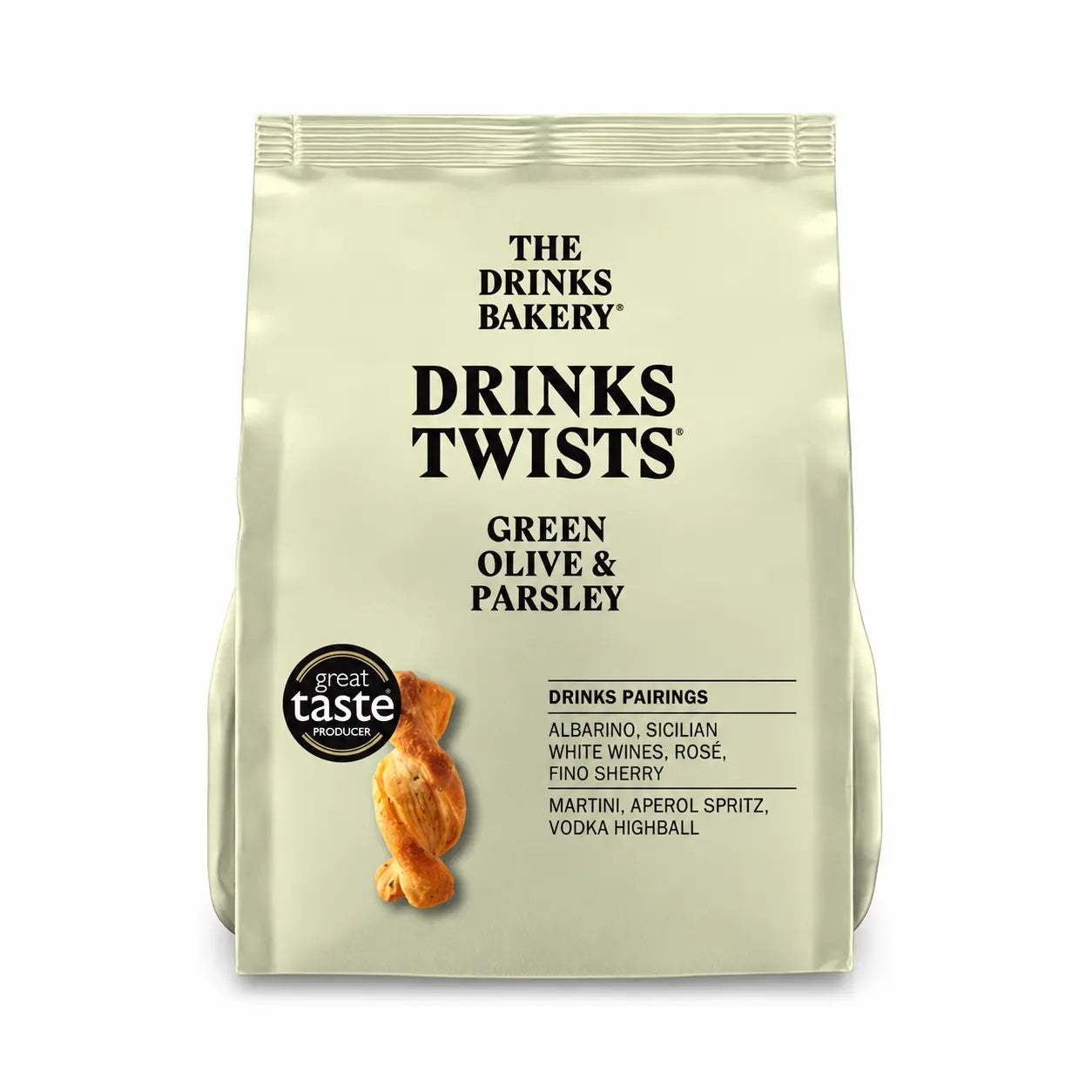 The Drinks Bakery Drinks Twists — Green Olive & Parsley